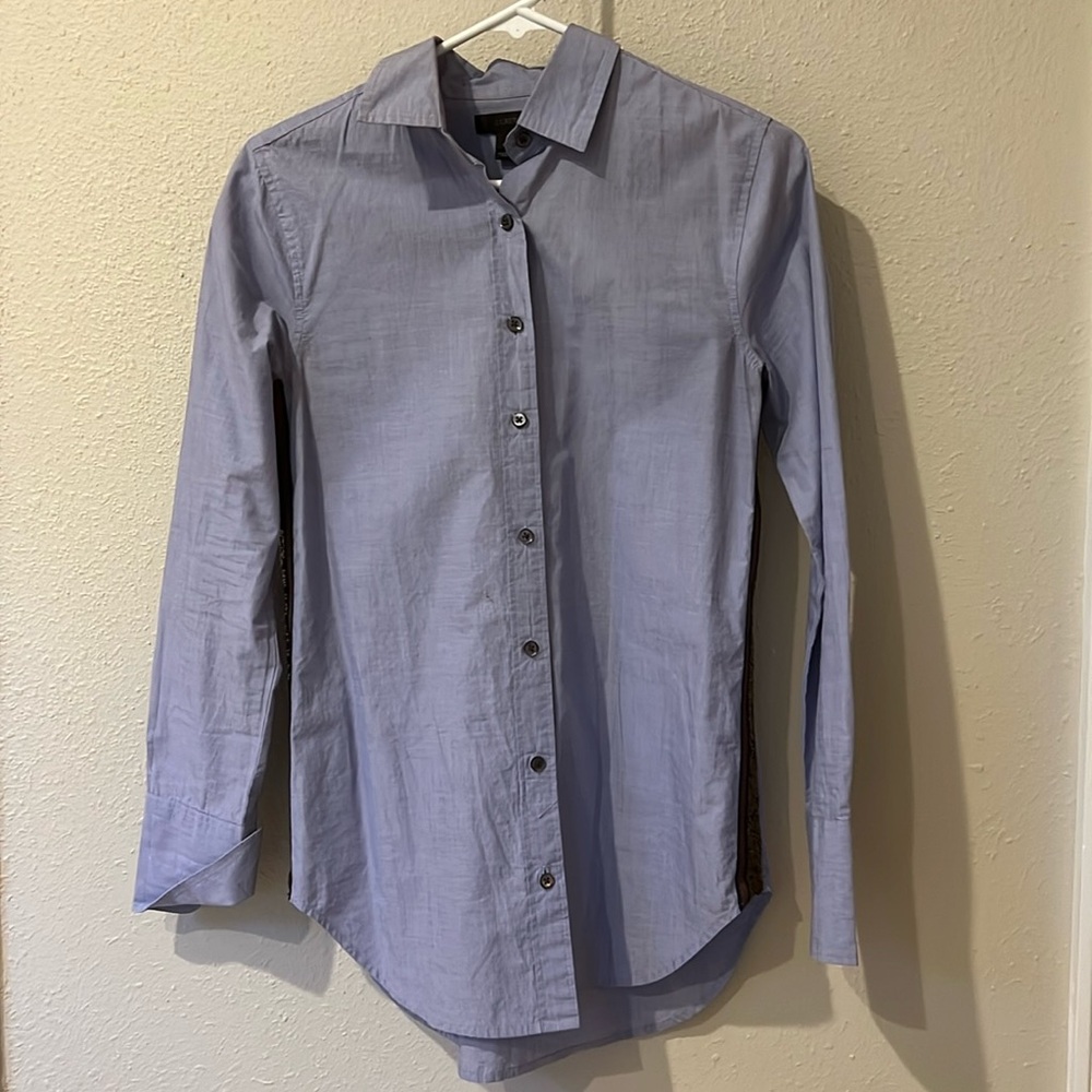 Jcrew Side Sequin Button Down Shirt - image 2